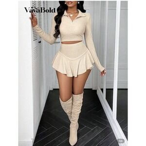 Women's Autumn two piece Sports and Leisure Long sleeve set - 2xl